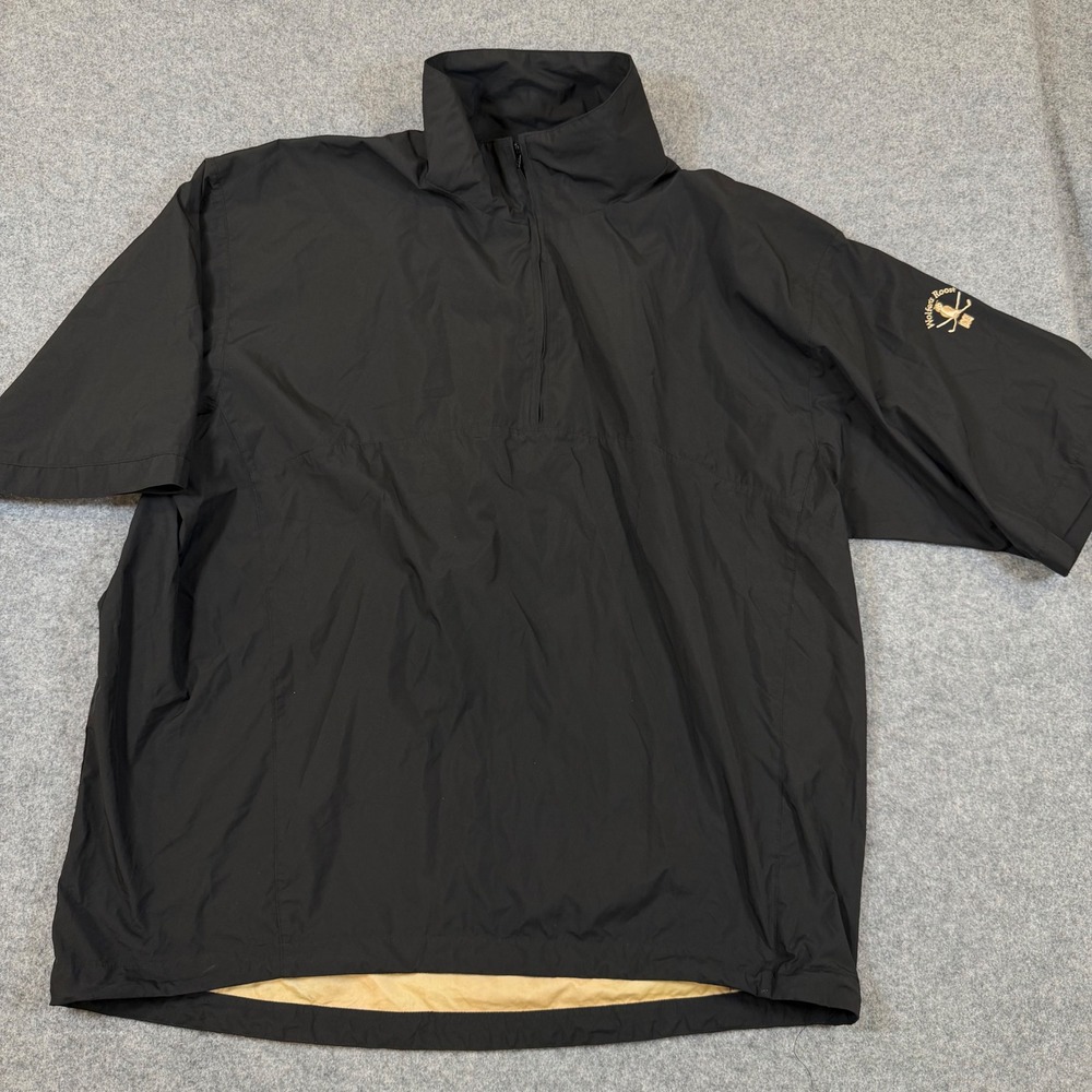 Zero Restriction Mens Golf Windbreaker Jacket Short Sleeve Black XL Roost